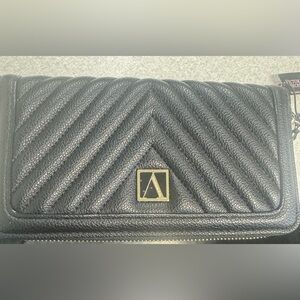 Victoria's Secret Black Chevron Wallet